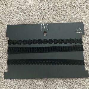 New Inc. black lace chokers - 3